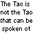 the tao